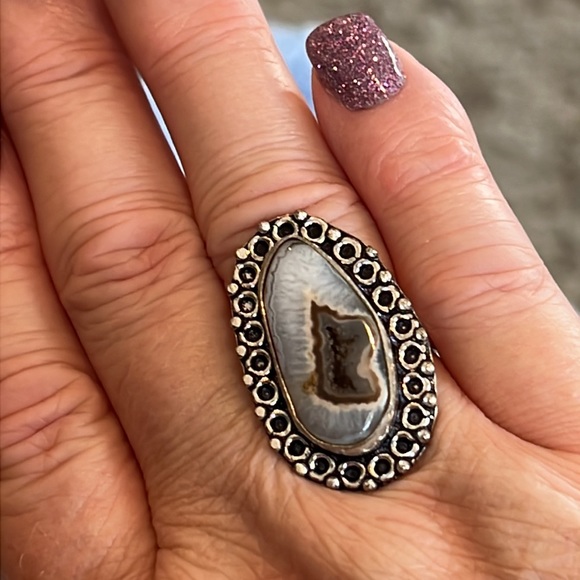 #87 Solar Agate Handcrafted Ring ๐ Size 7.25 NWOT - Picture 5 of 14